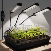 SOLIGT 60-cell seed starter tray with grow light promotes indoor seedling growth.