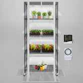 SOLIGT indoor greenhouse with 5-tier shelves for seed starting and plant organization