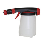 Solo 405-HE hose-end sprayer connected to bottle adapter for mess-free use.