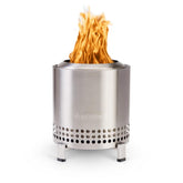 Solo Stove Mesa XL fire pit on its stand for portable outdoor use.
