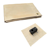 SoloWilder Fire Pit Mat 40x40 in a compact storage state for easy transport
