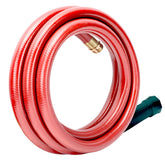 Solution4Patio red garden hose 10ft for easy watering and storage