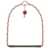 Songbird Essentials Sehhhums Copper Hummingbird Swing front view attracts hummingbirds to your garden.
