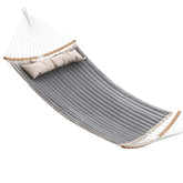 SONGMICS hammock with curved spreader bars for safer lounging