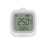 SONOFF SNZB-02WD LCD display shows real-time temp and humidity