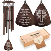 Soopau antique bronze wind chime 32-inch for tranquil garden ambience