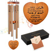 Soopau sympathy wind chime with a heart pendant offers comforting remembrance in the home.