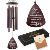 Soopau Sympathy wind chimes outside bronze 32-inch memorial design enhancing outdoor remembrance