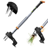 SOOTFRO stand-up weed puller with four-claw steel head for effective root removal.