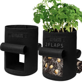 SORANGEUN potato grow bags with dual flap design for effortless harvest