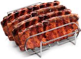 Sorbus rib rack with porcelain coating showing upright slots for even cooking