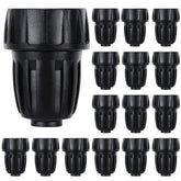 Sosation 15-pack 1/2-inch drip fittings with barb for secure tubing in gardens