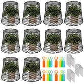SOUJOY chicken-wire cloche 8x8 protects seedlings from pests and harsh weather.