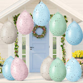 Soulchen inflatable Easter egg pink design for garden decor and festive yard display.