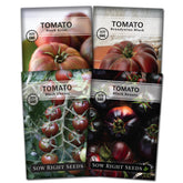 Sow Right Seeds Black Krim tomato seed packet for home gardens with rich flavors