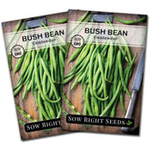 Sow Right Seeds Contender bush bean seed packet ready for a reliable home harvest.