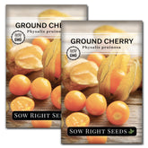 Sow Right Seeds Ground Cherries seeds packet for easy home gardening.