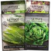 Sow Right Seeds Buttercrunch packets for fresh home salads.