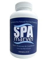Spa Marvel Water Treatment bottle pour demonstrates easy application and even distribution.