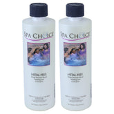 SpaChoice 1-pint metal-free bottle shown for protecting spa finishes