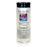 SpaChoice brominating tabs 1.5 lb bottle for easy spa sanitization and smooth water.