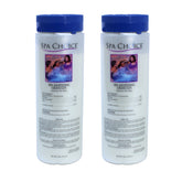 SpaChoice sanitizing granules bottle for quick spa sanitation and easy dosing.