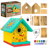 SparkJump Jr birdhouse kit box showing all-in-one supplies for a family project