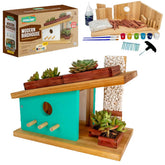 SparkJump Modern Birdhouse Kit assembly promotes family teamwork and hands-on learning.