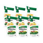 Spectracide Weed and Feed bottle with QuickFlip sprayer for easy lawn treatment