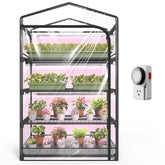 SpeePlant indoor greenhouse with grow light for seed starting indoors