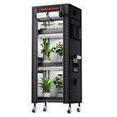 Spider Farmer 2025 plant stand with grow light front view showing seedling-ready setup