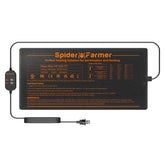 Spider Farmer Seedling Heat Mat 10x20.75 top view warms roots for faster germination.
