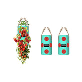 SPONDWILD 3-pack hanging strawberry planters with 1-gallon capacity for balcony gardens