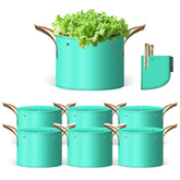 SPONDWILD 7-pack 20-gallon grow bags side view for space-saving gardening