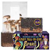 Spore Sorcery 2lb grow bag with injection port for easy inoculation and fresh mushrooms