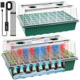 SprintGy 120-cell seed starter tray with grow light for efficient indoor germination