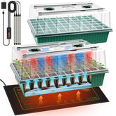 SprintGy seedling heat mat setup warms soil for faster germination