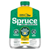 Spruce Weed Killer Refill label shows no-pour design for easy refilling.