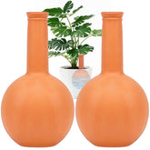 Srapwati 30oz terracotta watering globe buried in soil for steady root moisture