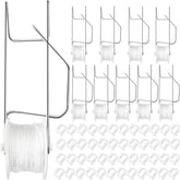 Srmayyi tomato hooks with rope setup provide sturdy plant support.