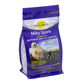 St. Gabriel Organics Milky Spore powder bag for safe, natural grub control in lawns.