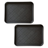 Stalwart all-weather boot tray front view protecting entryway floors from moisture