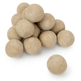 Stanbroil ceramic balls, 3in beige fire pit set, provide clean burn in outdoor spaces.