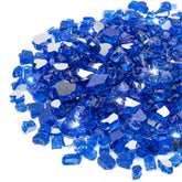 Stanbroil 10 lb cobalt blue reflective fire glass beads for durable heat-safe décor.