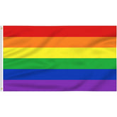 Staont Rainbow Flag 3x5ft banner with six stripes for outdoor display.