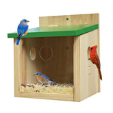 STARSWR large bluebird feeder with viewing window for close birdwatching