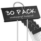 STARTOSTAR metal plant labels set of 30 for durable garden labeling in beds