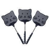 Staruby three-pack fly swatters with cat-head design for indoor or outdoor use.