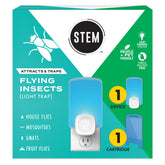 STEM Flying Insect Trap front view shows compact plug-in design and blue light lure