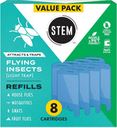 STEM refill cartridge ready to insert into the Light Trap for continuous, insect-free indoor pest control.